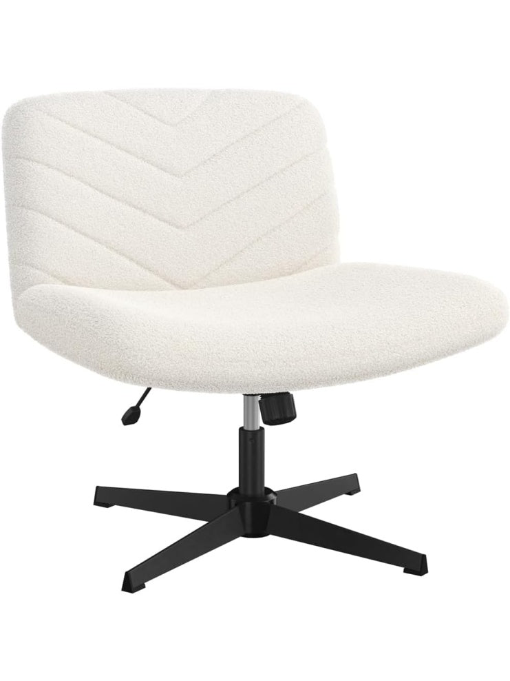 Silla de escritorio sin ruedas con asiento amplio funcion mecedora y diseno comodo para maquillaje u oficina