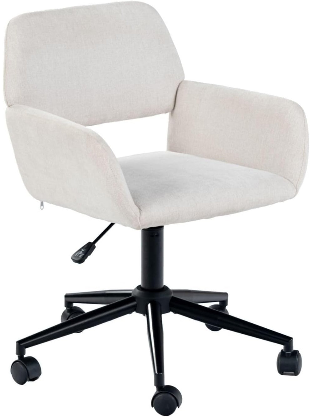 Silla giratoria de tela chenilla con acolchado suave altura ajustable y diseno adaptable para oficina y hogar