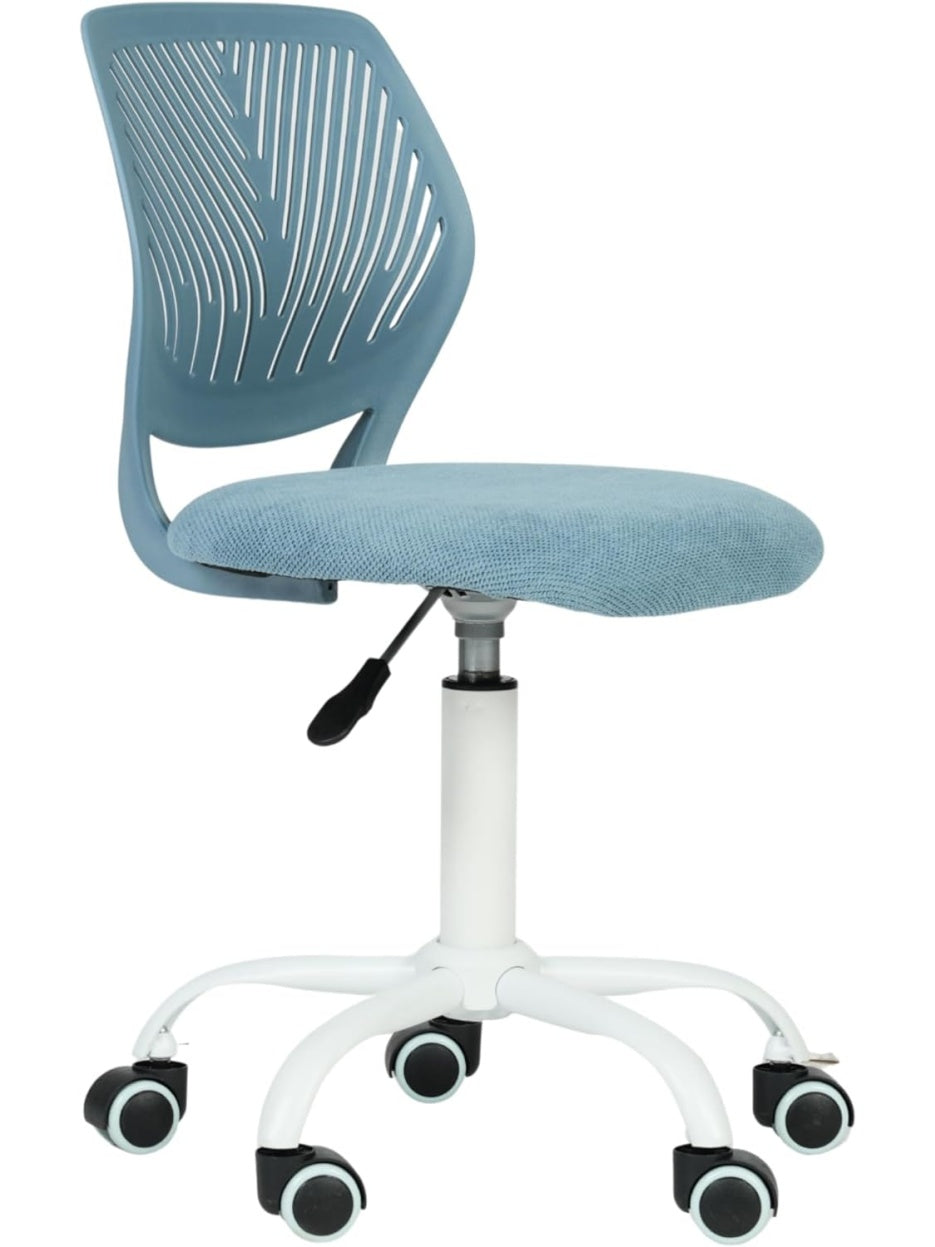 Silla moderna para escritorio sin brazos con altura ajustable y diseno giratorio para oficina o habitacion