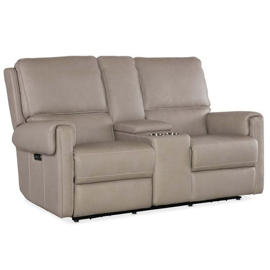Sillon reclinable el¨¦ctrico piel Summer Cool, bourbon Chester